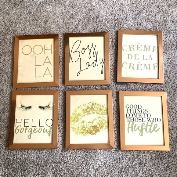 Bronze Color Frame Set of 6 - Picture 2 of 8